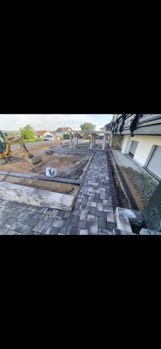 Демонтаж и монтаж на градински плочки бордюри павета и много ДР.