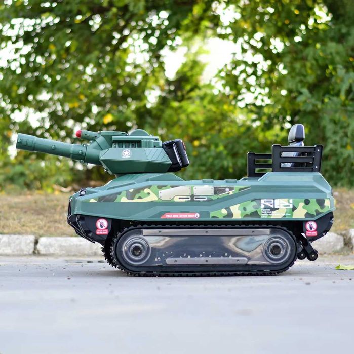 Tanculet electric Kinderauto Commander 2x 55W 12V 12Ah Verde