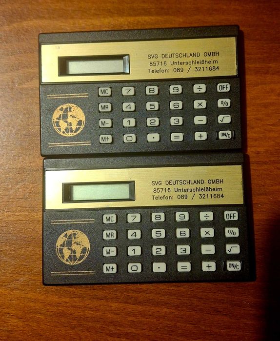 Работещ мини калкулатор колекционерски визитка