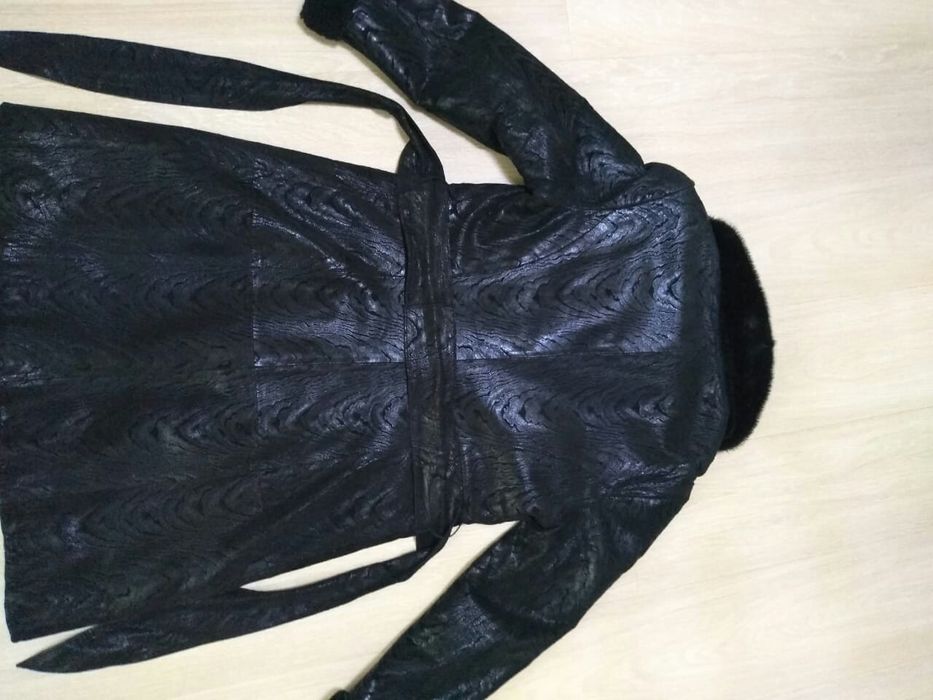 Дубленка натуралка с норкой