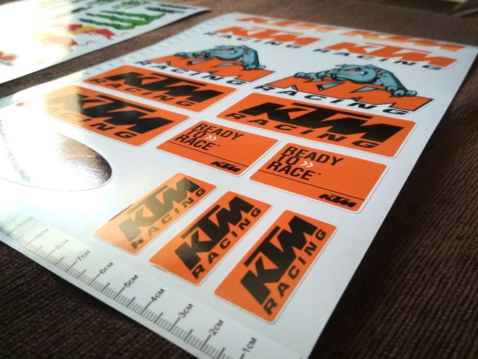 Стикери КТМ KTM емблеми лога - 15 бр. общо Sticker
