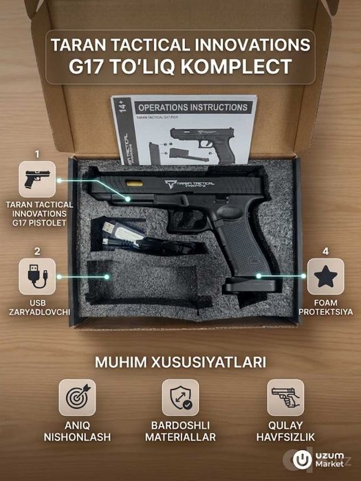 Airsoft elektr to'pponchasi TTIG34 elektron to'pponchasi