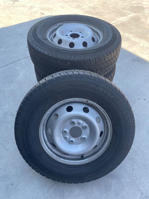 Roti/Jante/Anvelope 5x130 r16 Fiat Ducato , Citroen Jumper , Peugeot Boxer 225/75R16C M+S
