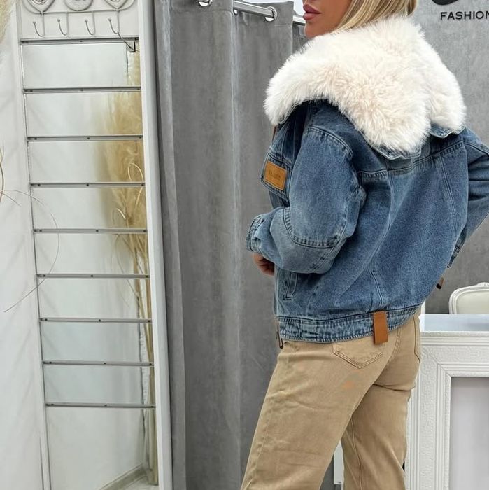 Дънково яке с пух - ново