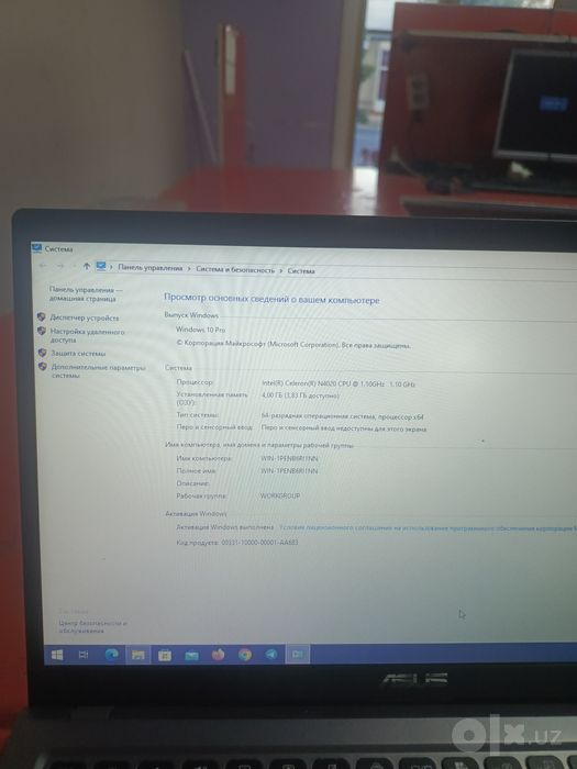 ASUS CELERON noutbuk 2023 1 oy ishlagan 4ga 1terabayt hdd