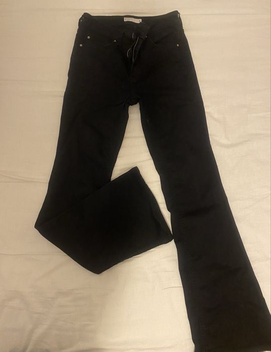 Черни дамски дънки