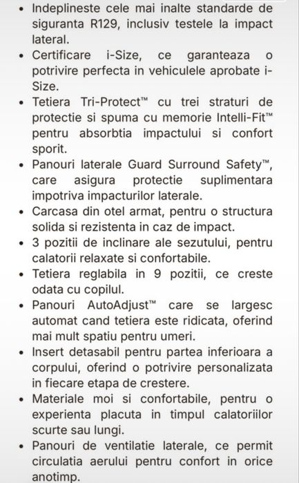 Scaun auto Joie I-Plenti Signature