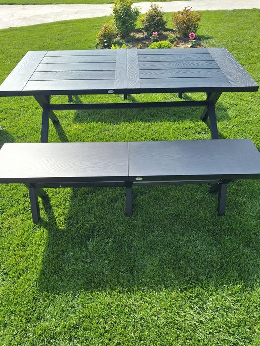 Градинска алуминиева маса и пейки