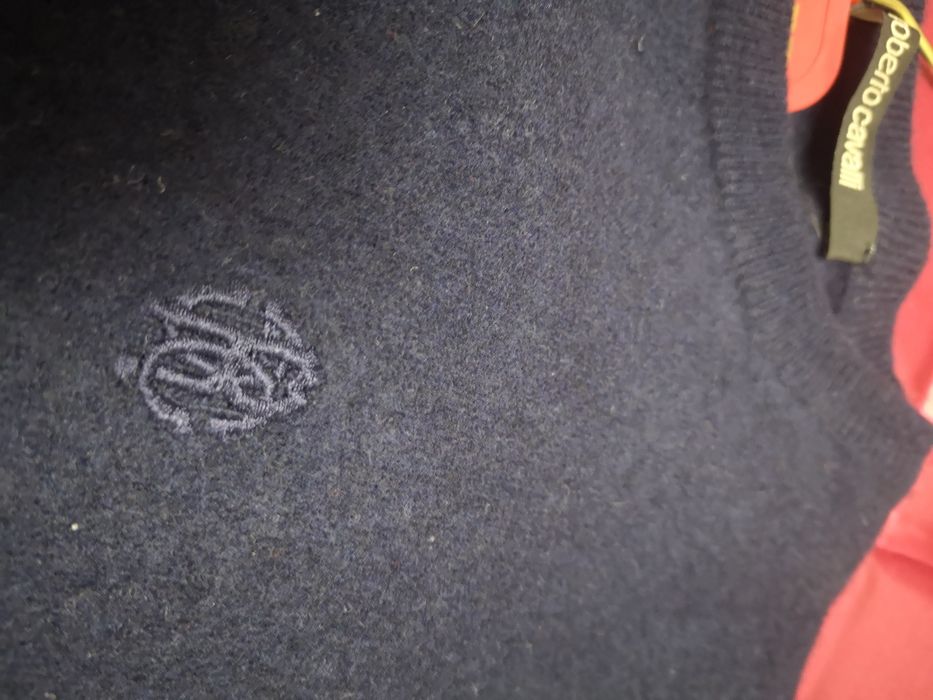 Roberto Cavalli pulover bleumarin  XL