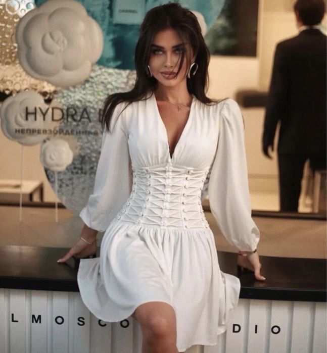 Шёлковое свадебное платье