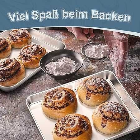 2 броя тави за печене  от неръждаема стомана