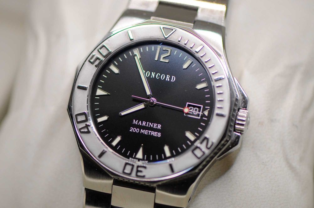 Швейцарски мъжки автоматичен часовник - Concord Mariner Diver 200m