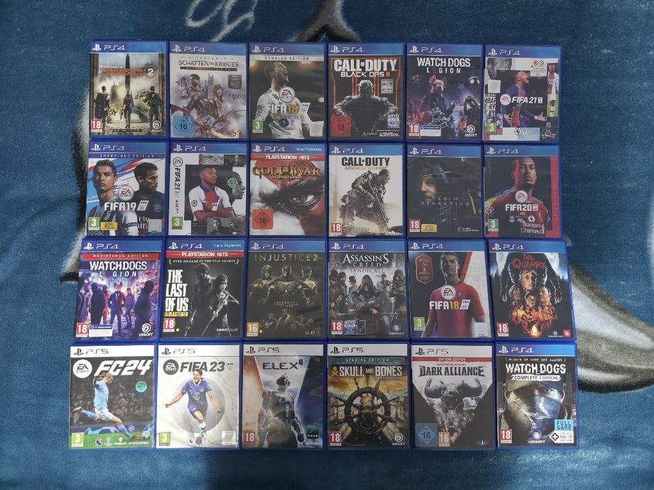 Jocuri Ps4 si ps5 vand schimb lot jocuri