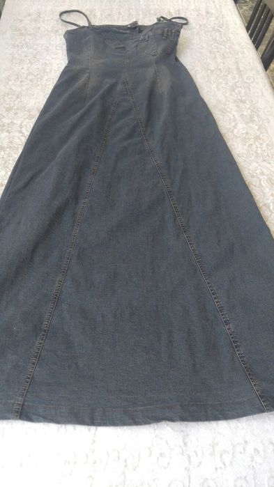 Сарафан джинсовый длинный