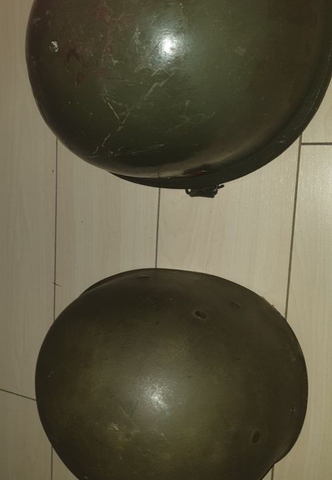 Casca militara USA ww2 M1 din dotarea armatel Belgiei