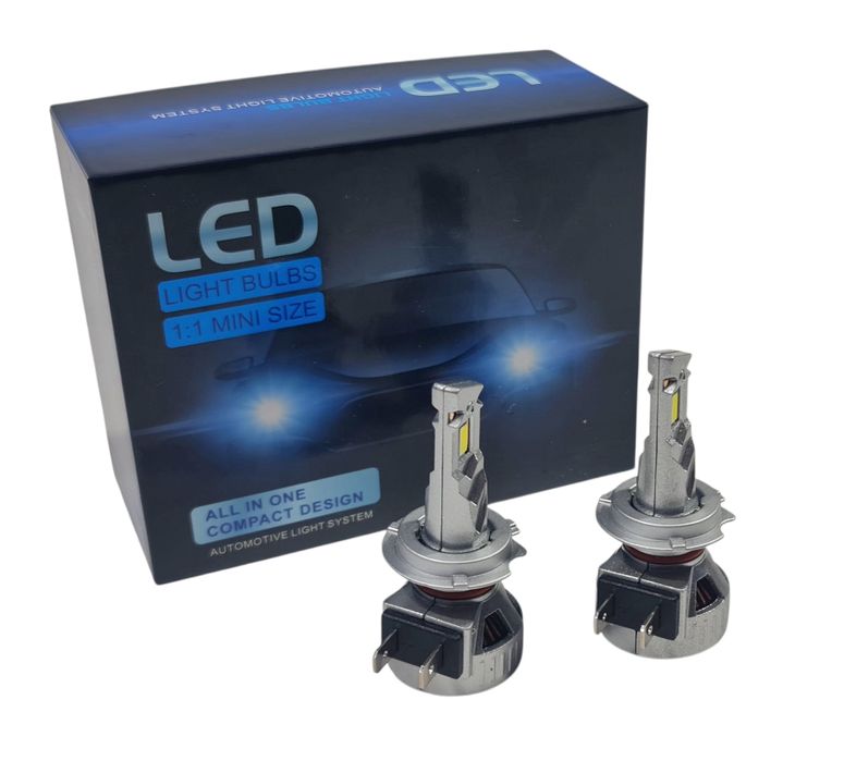 LED крушки N16 Н7 1:1 mini 50W + 5% светлина