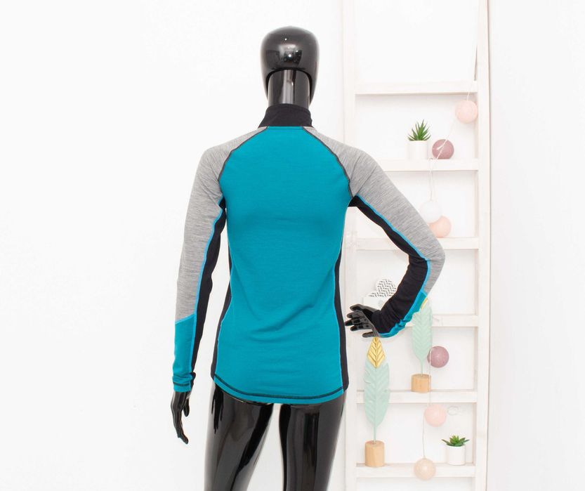 Peak Performance дамска блуза с цип от мериносна вълна термо бельо S