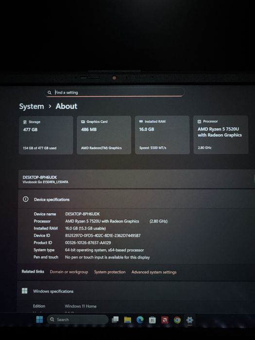 Asus VivoBook 15.6”
