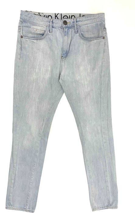 Blugi Calvin Klein albastru deschis