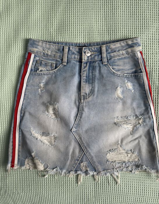 Дамски къси дънкови поли