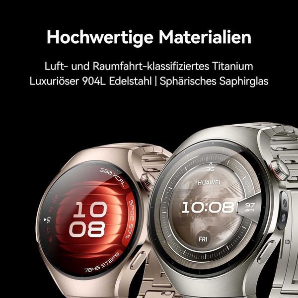 Нов Смарт Водоустойчив Часовник Huawei Watch 5, Rates-L19F, Черен, 2 години Гаранция