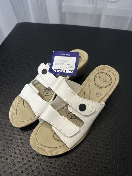 Тапочки белые на лето Geemax