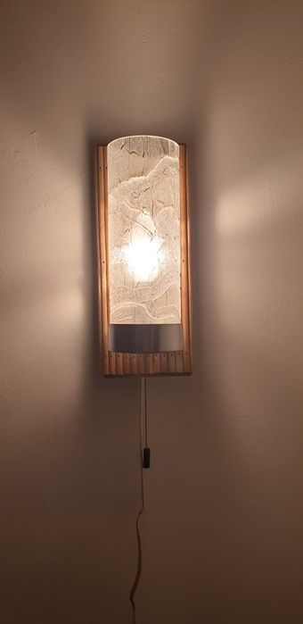 Accesoriu decorațiune înfrumusețare lemn sticla Doria Germania 1960