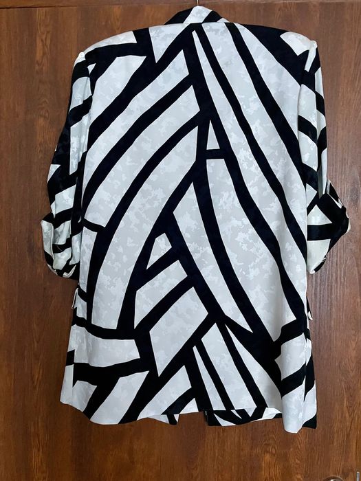 Сако JUNONA сатен бяло/черно 38/ М