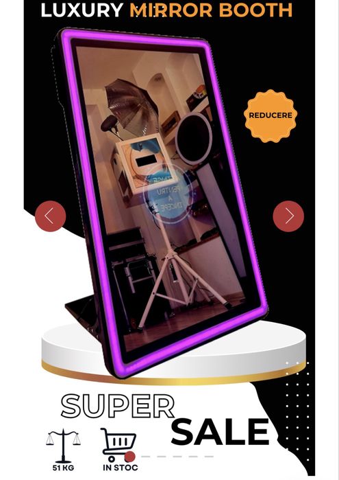 Oglinda magica +platforma 360+masina fum greu