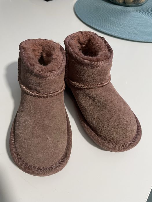 Ghete piele intoarsa interior 15cm