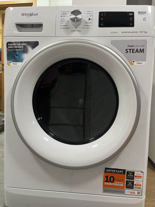 Пералня със сушилня Whirlpool 9/7 kg FreshCare+ Steam – гаранция!!!