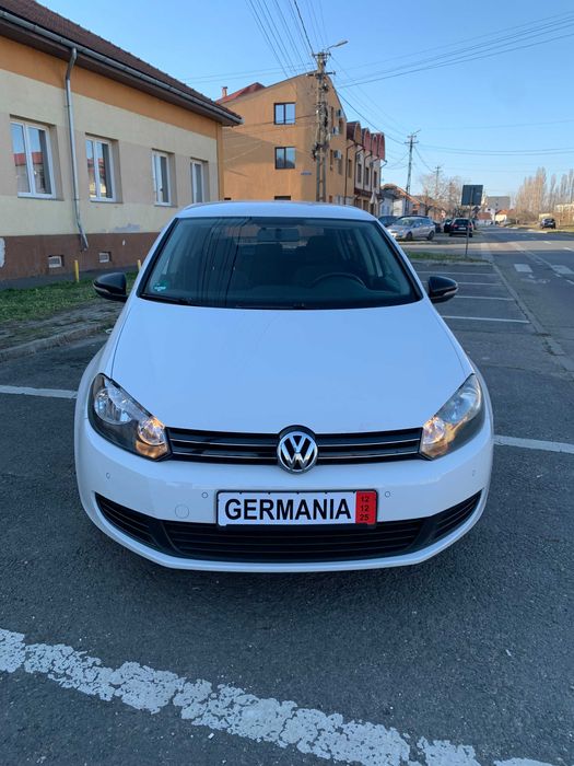 Vw Golf 6 EURO 5 1.6 MPI 102 cp Confortline Alb Perlat 2011 Privat TOP