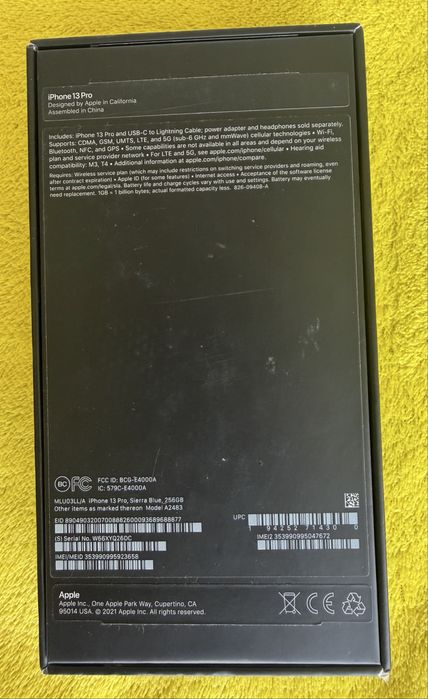iPhone X, 8, 12 pro ва 13 pro оргинал коробкалари