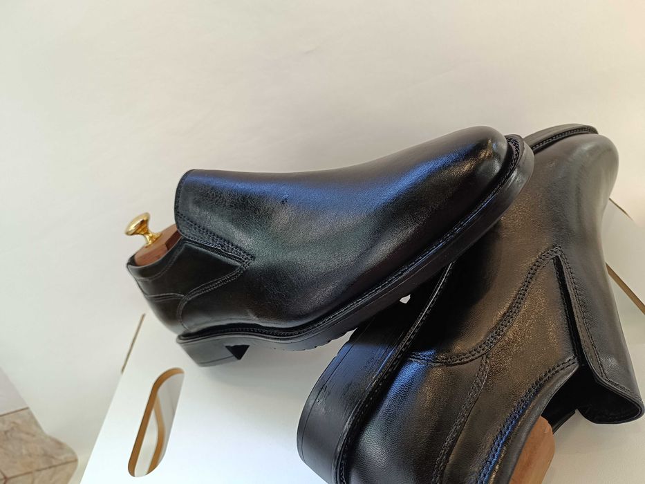 Pantofi loafer 41 42 slip on premium Salamander NOI piele naturala