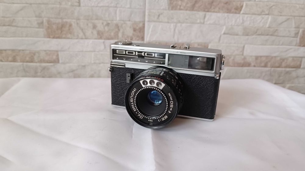 Стар механичен фотоапарат - СОКОЛ / SOKOL AUTOMATIK - Антика - 1972г.