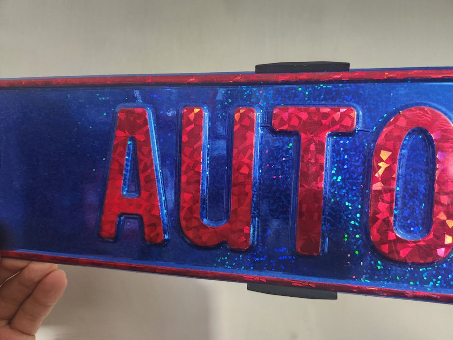 Suporti numere slim (plastic ABS) negru mat