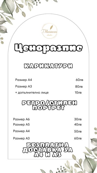 Ретро портрет/ Уникален подарък/ Коледен подарък