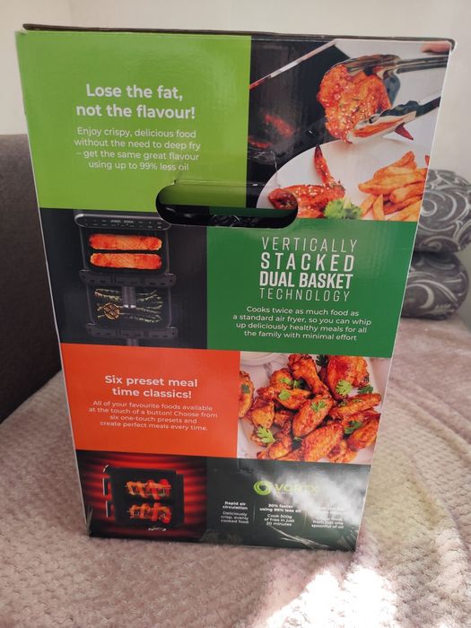 Нов! Двоен еър фрайър - слим дизайн