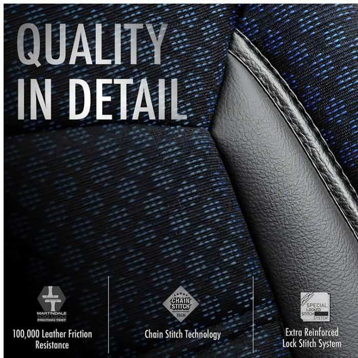 Тапицерия за седалки Otom Sport Plus, PLS104, Черно/синьо