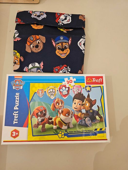 Puzzle copii patrula catelusilor + joc din lemn literele alfabetului