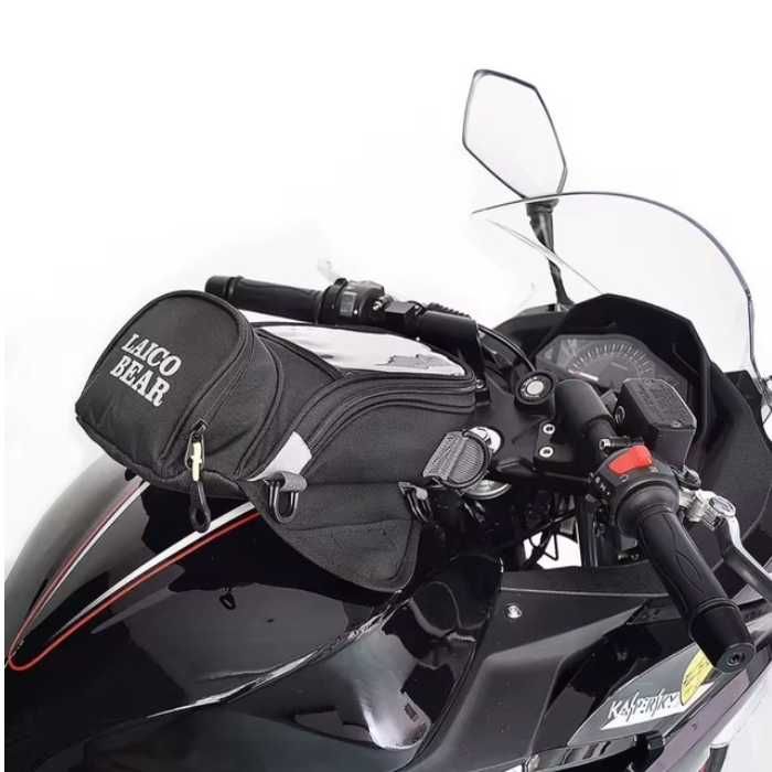 Магнитна мото чанта Automat, Водонепромокаема, Черна