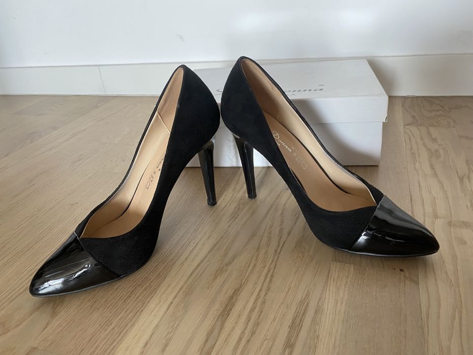 Pantofi de piele cu toc inalt