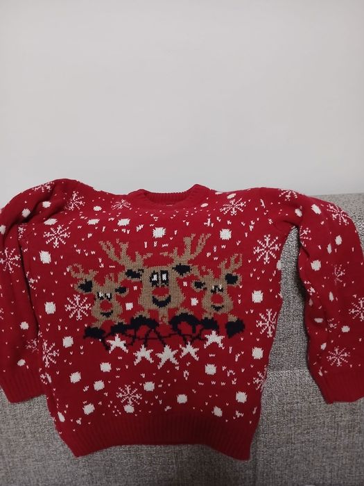 Bluza fete cu motive de craciun