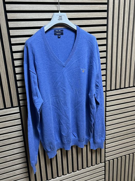 GANT : Cotton Wool V Neck Jumper -3ХЛ / Оригинал