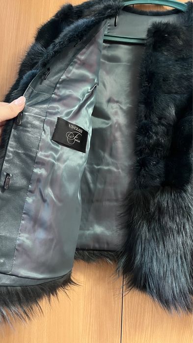 Шуба норковая с песцом