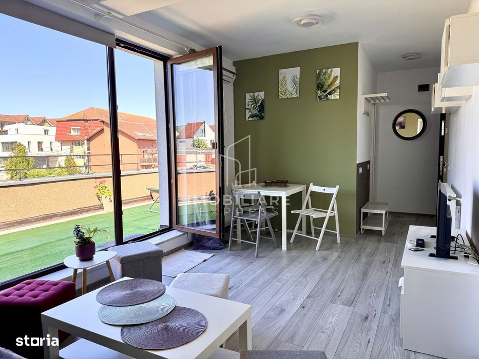 Apartament 2 camere, terasa panoramica, parcare Buna Ziua / Fagului