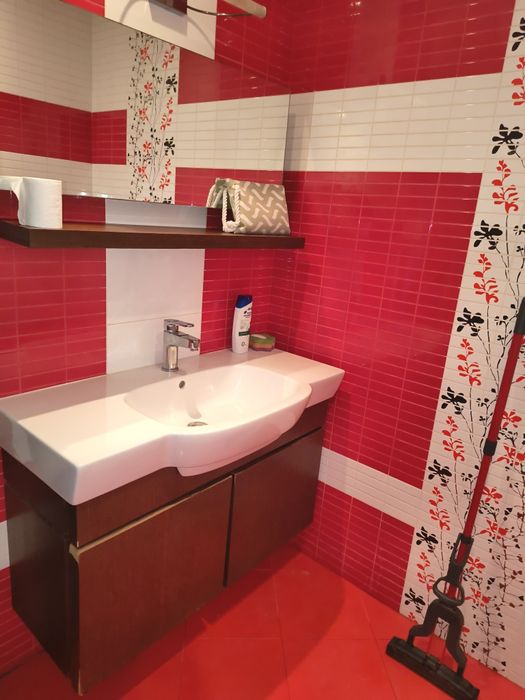 Мивка шкаф с огледало 1 метър