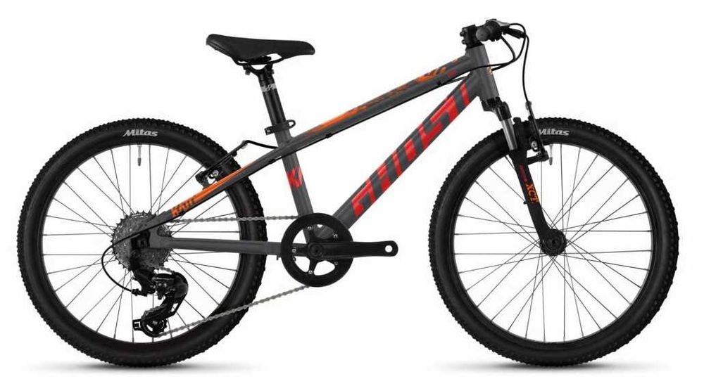 Bicicleta copii Ghost Kato 20" Essential silver/orange