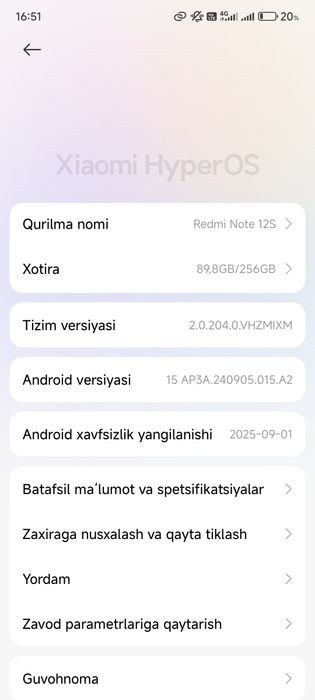 Redmi not 12s karobka yoq ishlashi ideal