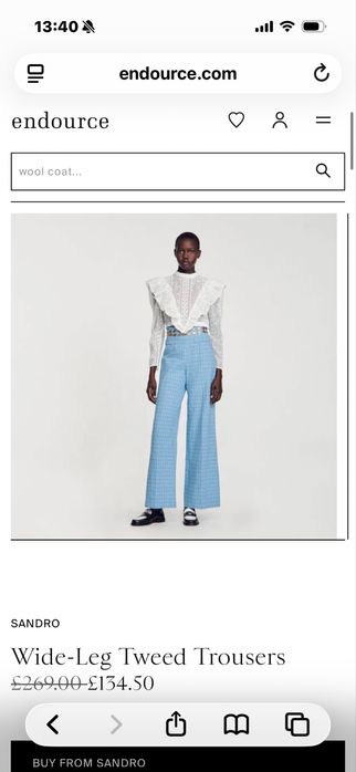 Панталон Sandro от туид